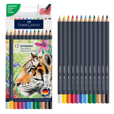 Faber-Castell Goldfaber Color Pencil Sets 12 Count