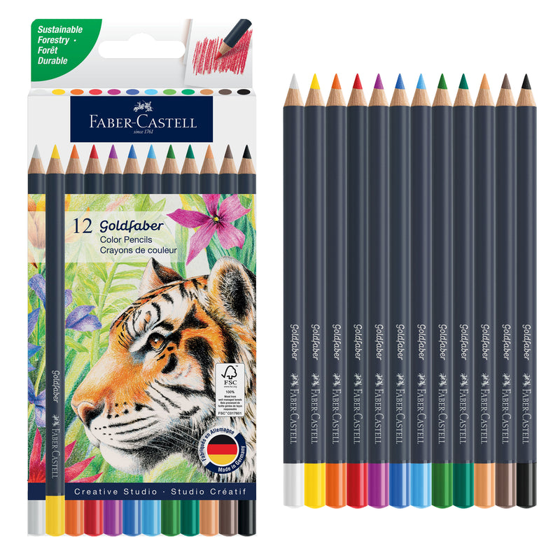 Faber-Castell Goldfaber Color Pencil Sets 12 Count
