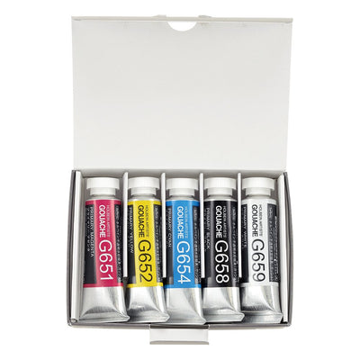 Holbein Artist's Gouache Primary Colors Set | 5 x 15ml