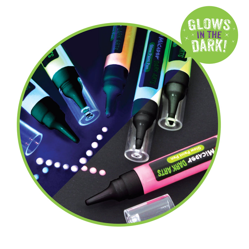 Micador Dark Arts Glow Paint Pens Set