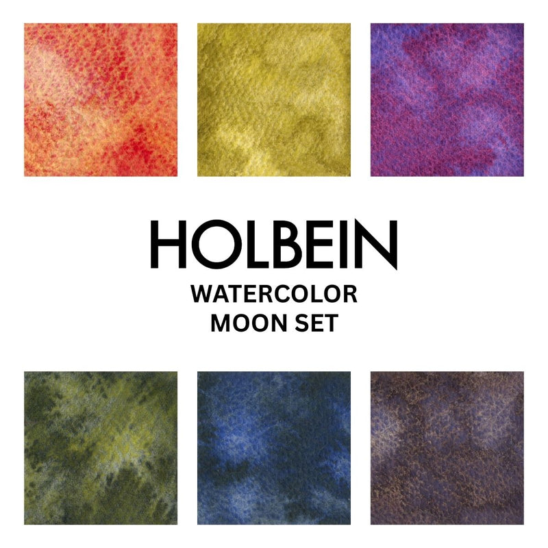 Holbein Granulating Watercolor Moon Set | 6 x 5ml