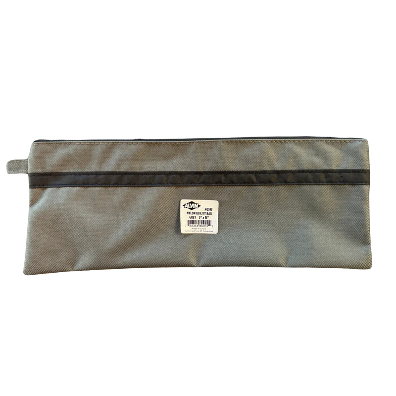 Alvin Gray Nylon Utility Bag - 5 x 13 inches