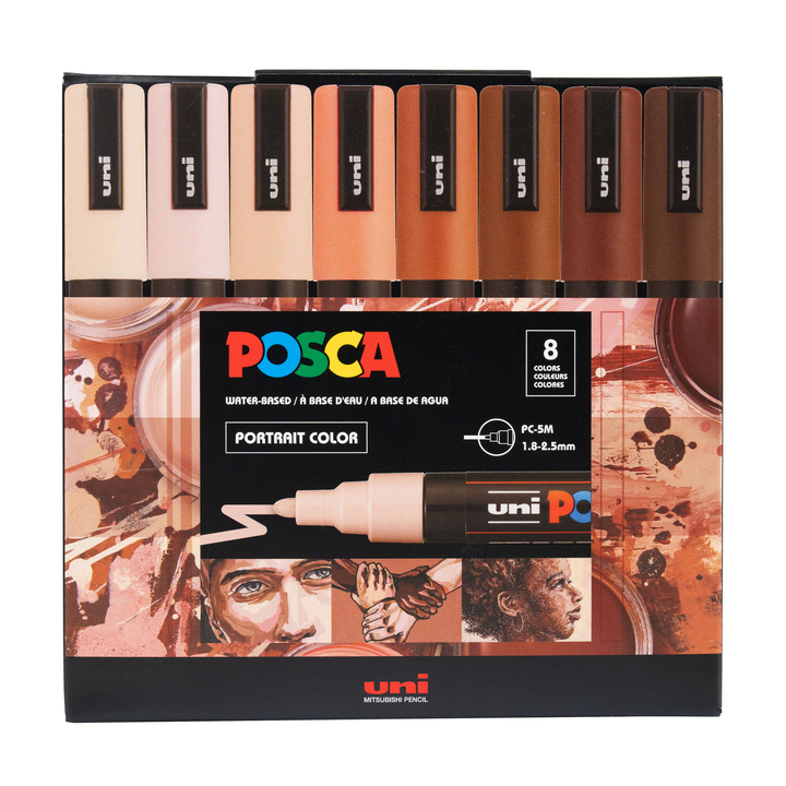 POSCA Paint Marker Set - PC-5M Portrait Set of 8