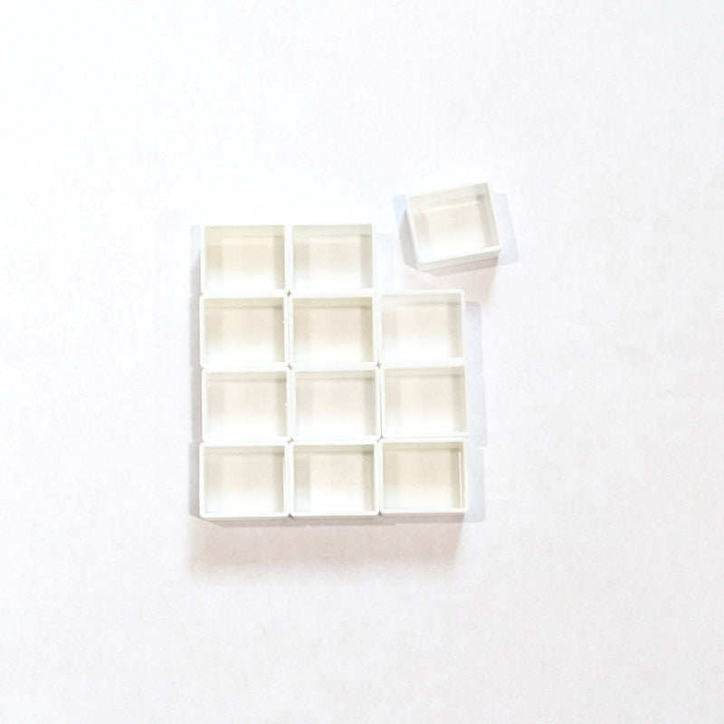 Empty Watercolor Half Pans