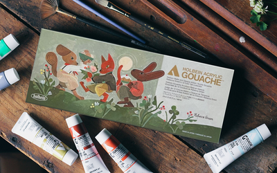 Holbein Rebecca Green Acrylic Gouache Set | 12 x 20ml