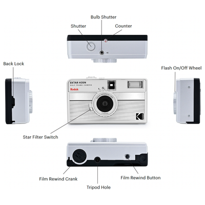 Kodak EKTAR H35N Half Frame Film Camera