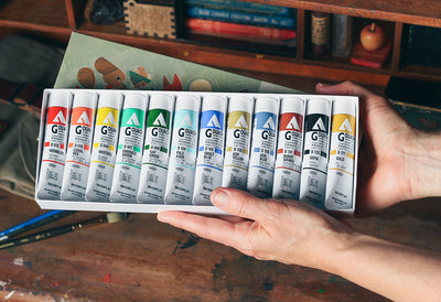 Holbein Rebecca Green Acrylic Gouache Set | 12 x 20ml