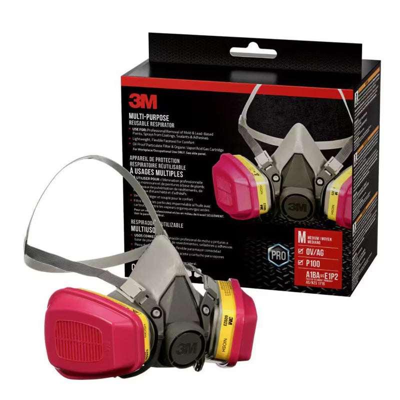 3M Half Mask Respirator (P100 / OV / AG)