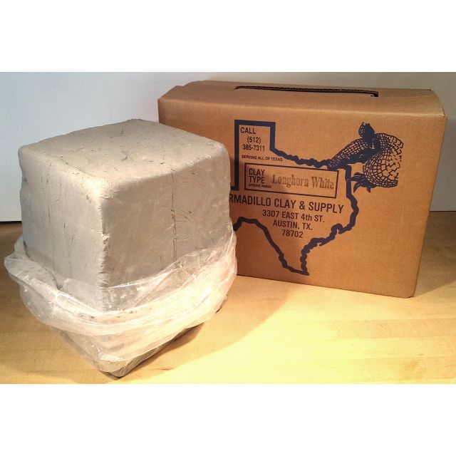 Armadillo Clay Longhorn White