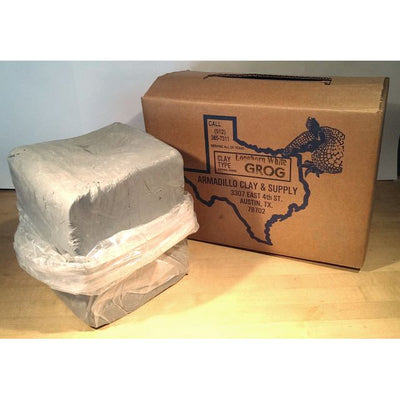 Armadillo Clay Longhorn White (with Grog)