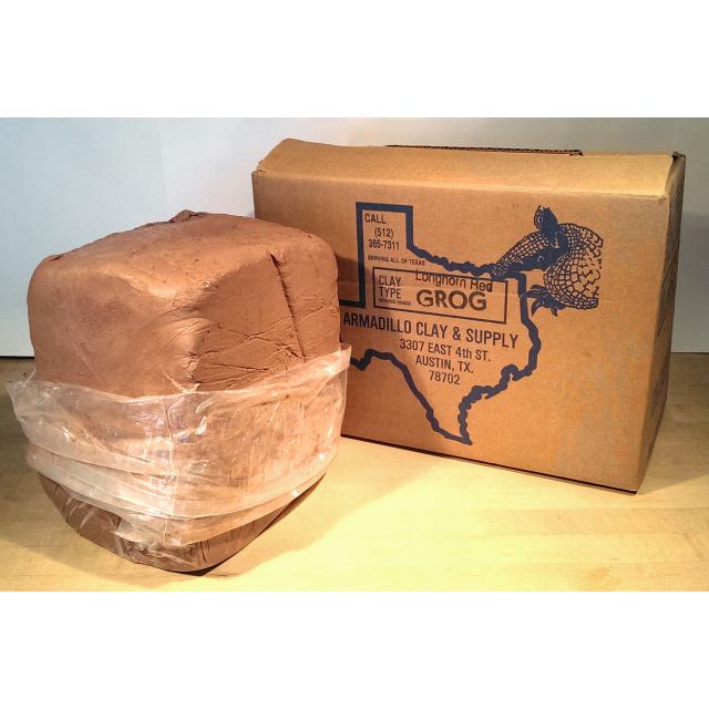 Armadillo Clay Longhorn Red (with Grog)