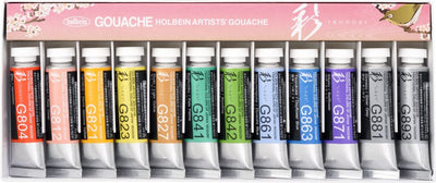 Holbein Artist's Gouache Spring Set | 12 x 15ml