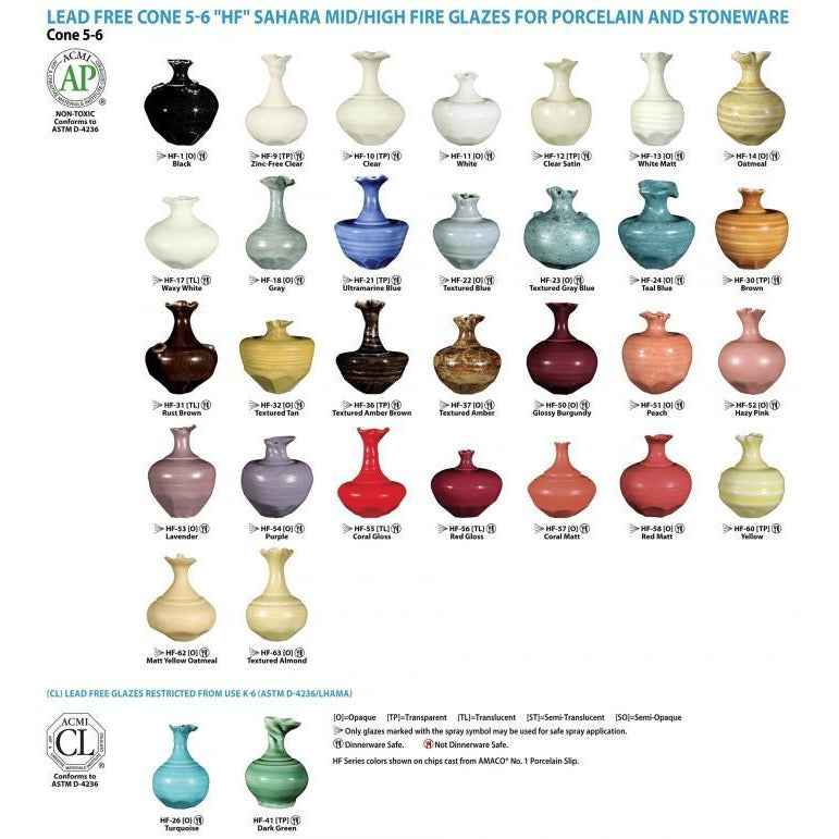 AMACO Sahara Liquid Glazes