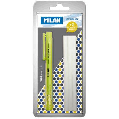 Milan Jet Eraser with 3 Refills