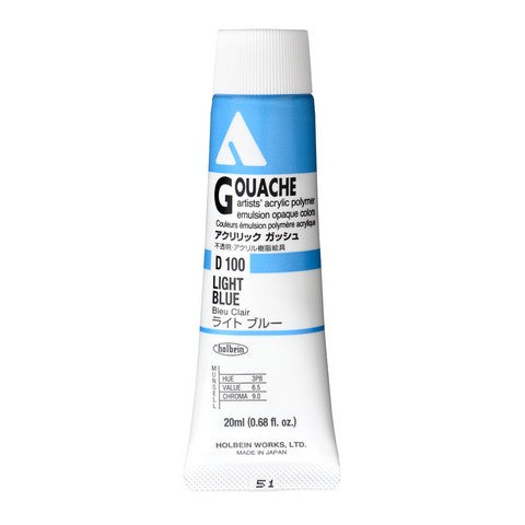 Holbein Acrylic Gouache Tubes (Blue Colors)