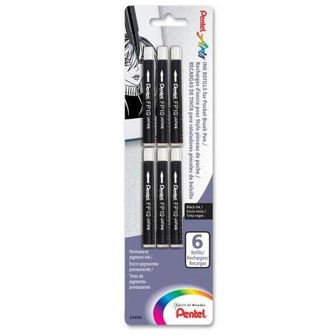 Pentel Arts Pocket Brush Ink Refills