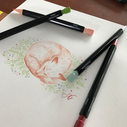 Zebra Zensations Colored Mechanical Pencils