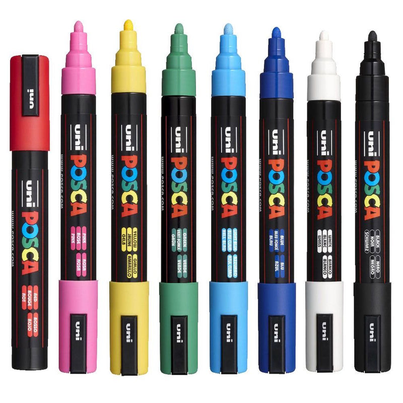 POSCA Acrylic Paint Markers, PC-5M Medium