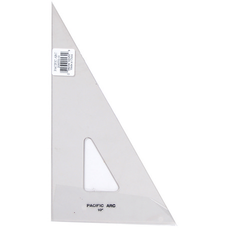 Pacific Arc Topaz Acrylic Triangles with Inking Edge