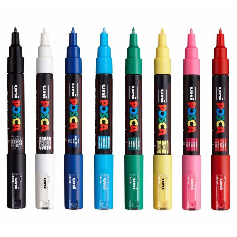 POSCA Acrylic Paint Markers, PC-1M Extra Fine Tapered